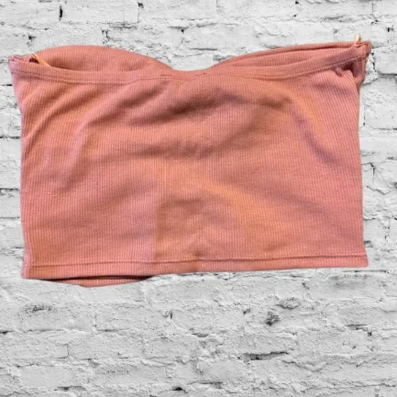 Pink double O ring Cropped Top  4203  NWT Boutique - Picture 4 of 10